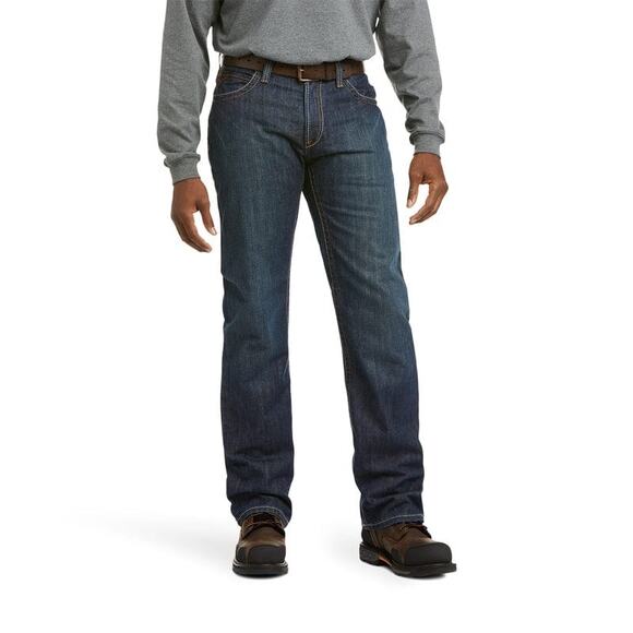 Ariat FR M4 Relaxed Basic Boot Cut Jeans Size 34/34 - Picture 1 of 9